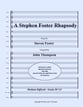 A Steven Foster Rhapsody Concert Band sheet music cover